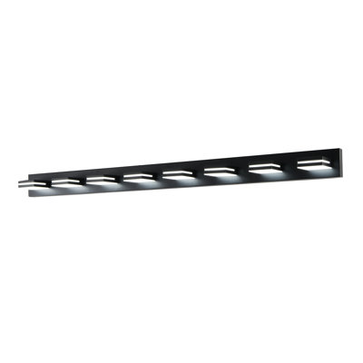Modern Minimalist 8-Led Vanity Sconce – Black, Bathroom/Mirror Use