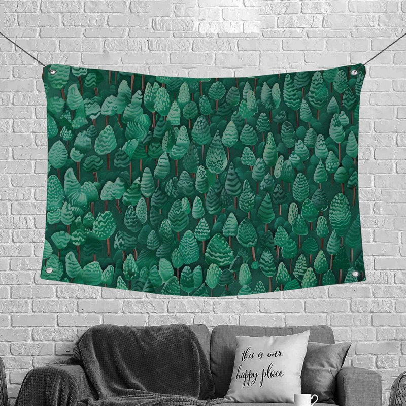 Tapisserie en microfibre, H 88 po x l 104 po