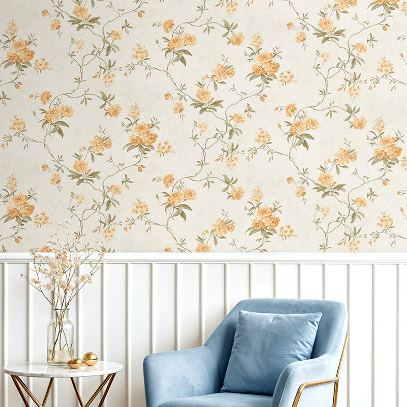 Non-Pasted Non-Woven 3D Embossed Wallpaper Roll