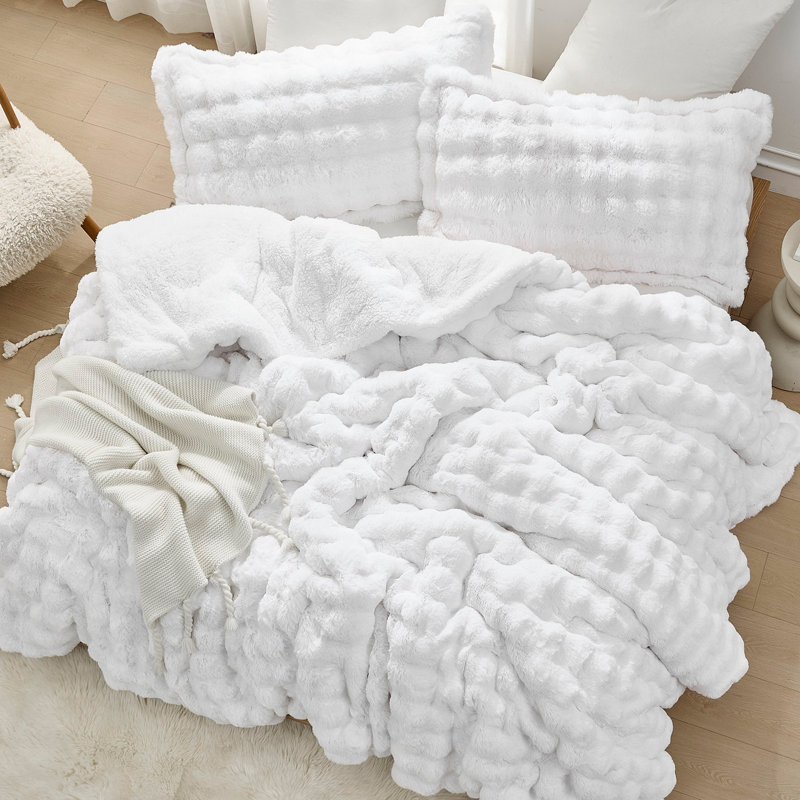 Ensemble d'édredon très grand Snowball Chunky Bunny - Coma, Édredon pour très grand lit + 2 taies décorativ