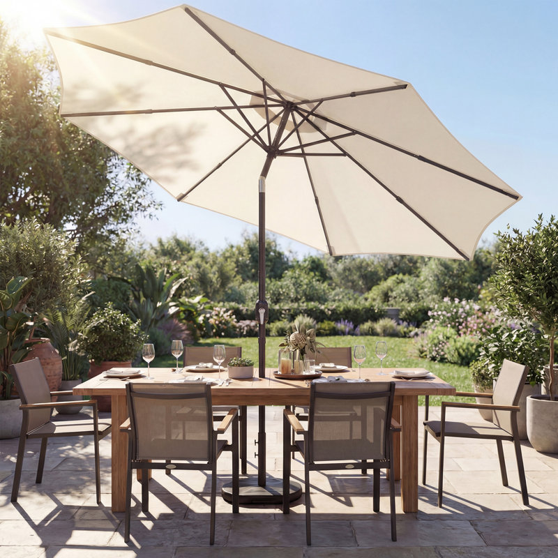 267cm Market Parasol, Cream White