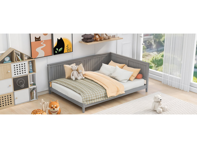 Canapé-lit Modern Eight, Gris, Complet/Double