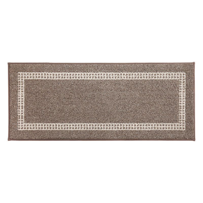 Xamiera Washable Kitchen Mat (Set of 2), Brown