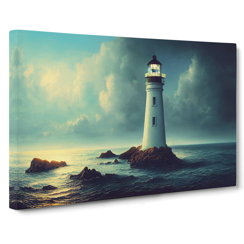 Mesmerising Lighthouse - Wrapped Canvas, 35cm H x 50cm W x 3cm D