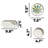 14 Pieces Ceramic Breakfast Set