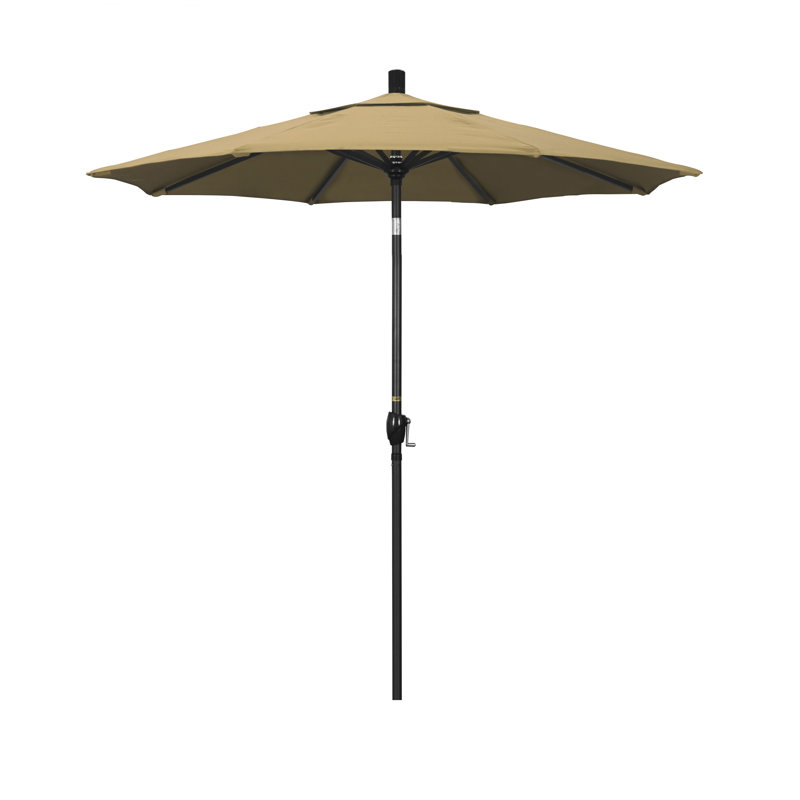 Parasol de marché 7,5', Performance champagne, Oléfine, Noir
