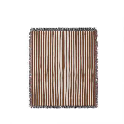 River Stripped Cotton Throw Blanket