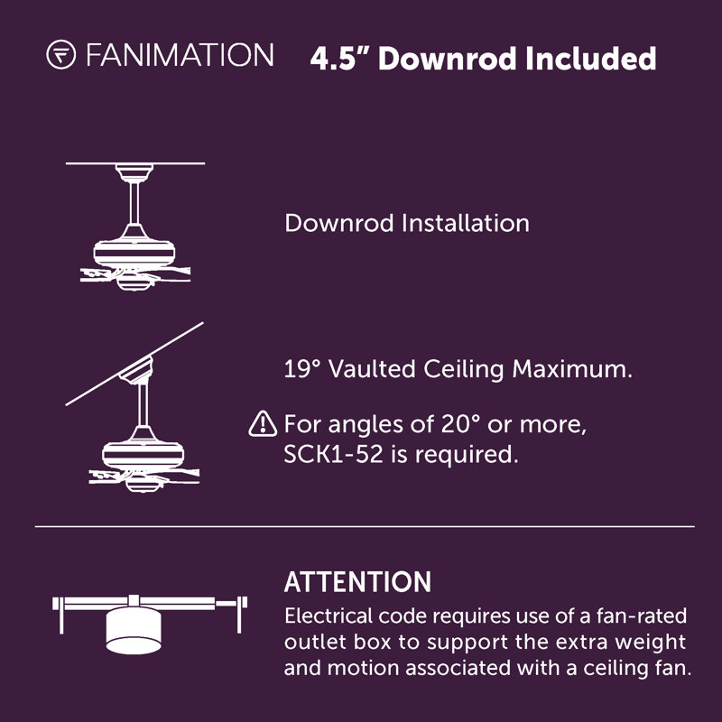 Brushed Nickel 52" Smart Ceiling Fan with Remote