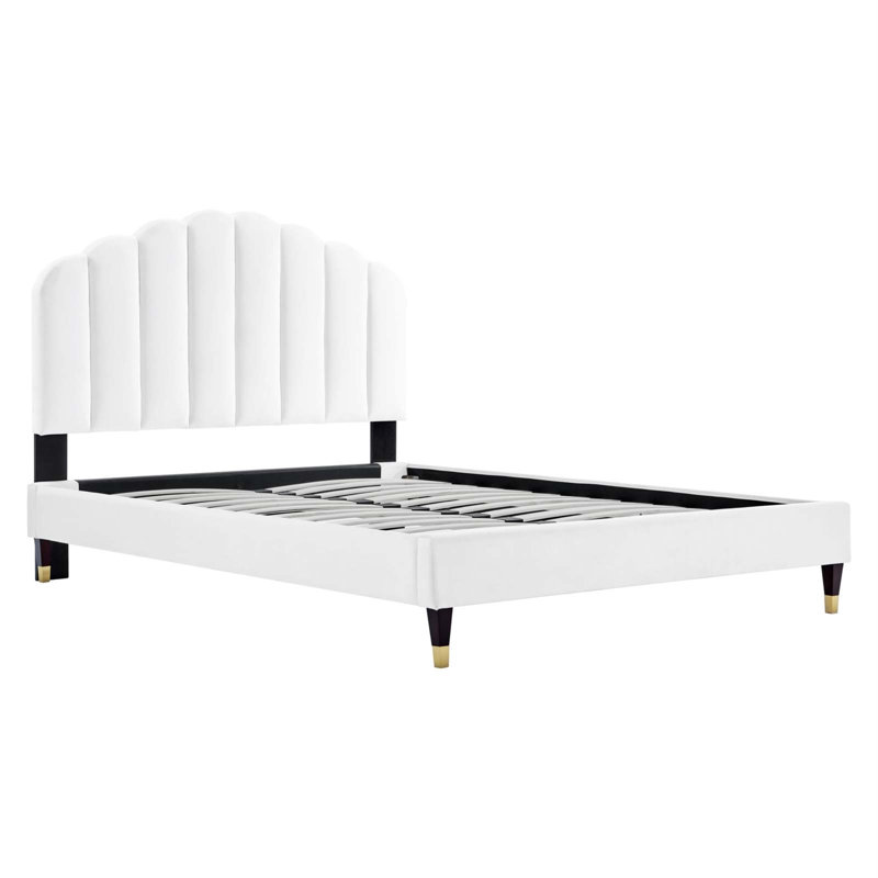 Modway Daisy Platform, Queen (U.S. Standard), White