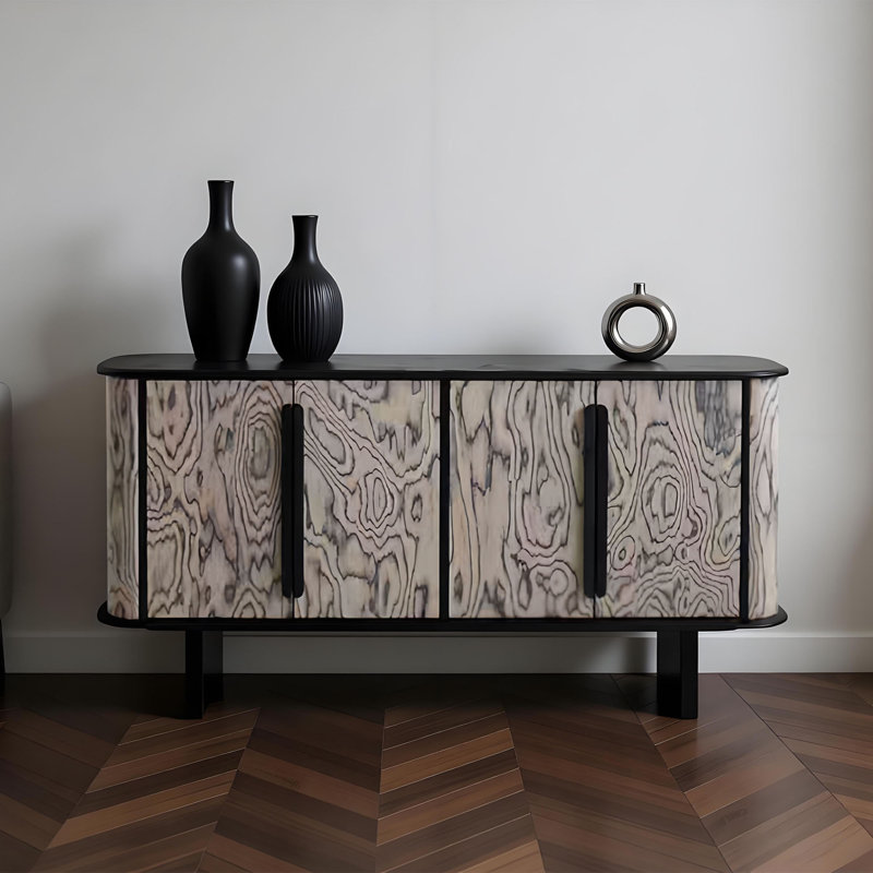 Buffet de rangement léger et luxueux, H 31,49 po x l 70,86 po x P 16,53 po