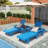Altura Outdoor Chaise Lounge with Table-88382482