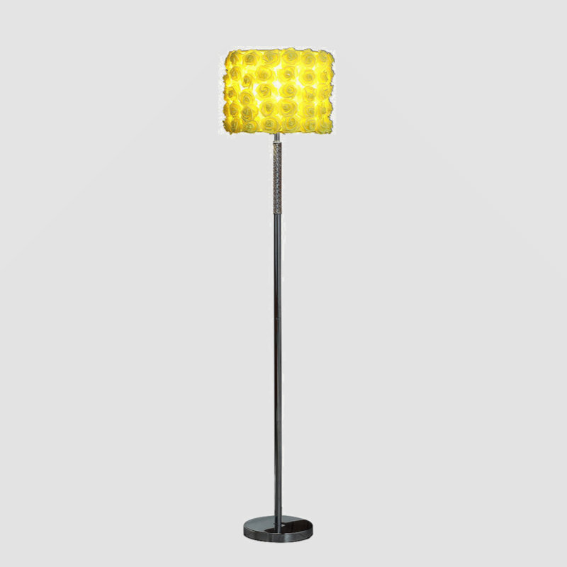 Kenidi 63'' LED Column Floor Lamp, Yellow