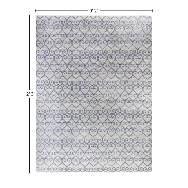 Overdyed One-of-a-Kind 9' 2" X 12' 3" Hand Knotted Area Rug