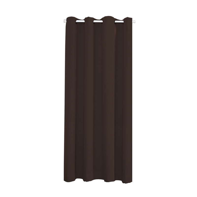 Colfield Polyester Blen Blackout Curtain Single Panel, Brown, 52" W x 80" L