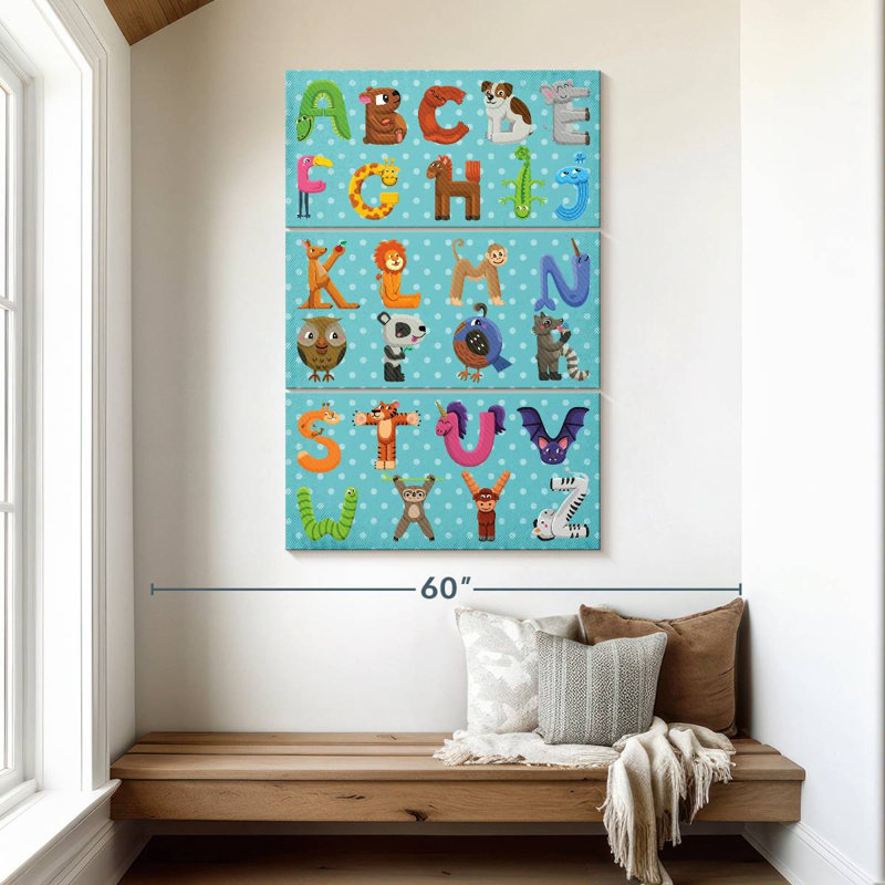 Ashelle - Alphabet en forme d'animal, H 50 po x l 32 po