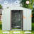 Metal Foundation Storage Shed, - Galvanized Iron Frame, Window, Punched Vents For Enhanced Air Circulation, Sliding Doors & Padlock Simple Assembly Steps Outdoor Shed With-115808148-115808146