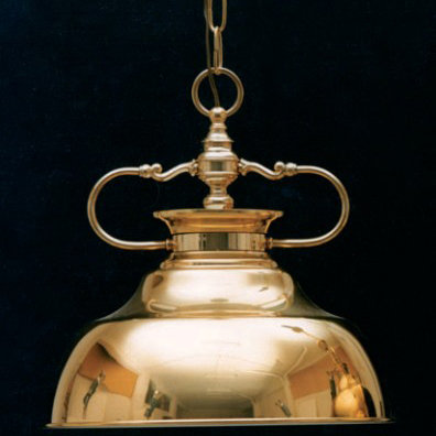 Baynes 1 - Light Brass/Polished Bowl Pendant