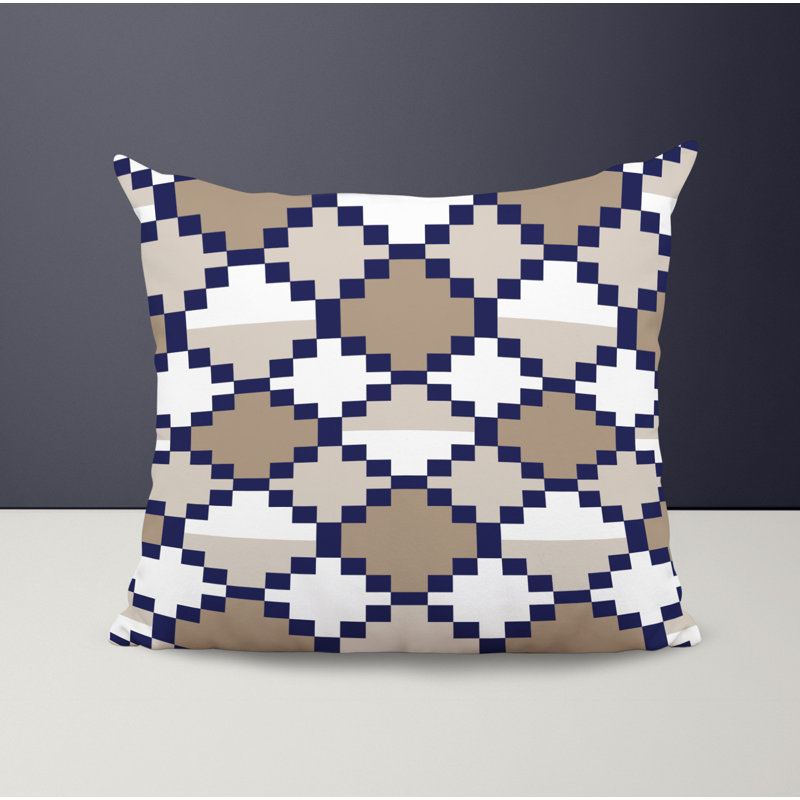 Housse et insert de coussin décoratif en polyester, Beige, L 15 po x H 15 po