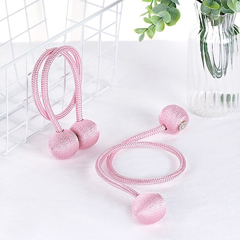 Embrasse de rideau en tissu 0,5 po, Rose