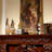 Brown Solid + Manufactured Wood Electric Fireplace-1638501503
