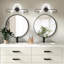 Applique murale de chevet moderne moderne à DEL Applique murale minimaliste à DEL pour salle de bain, meuble-lavabo pour chambre à coucher, salon, salle à manger, couloir, ensemble deux pièces 6000K