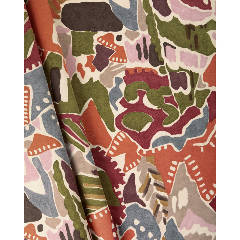 Chrystie Print, Plum/Clay