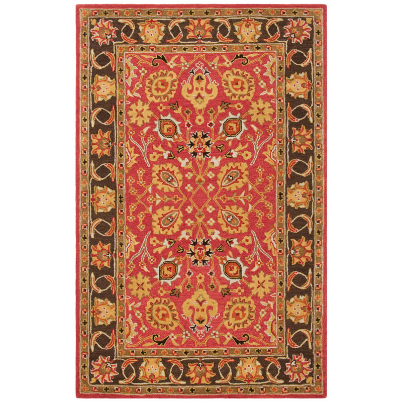 Kuhlman Hand Tufted Wool Oriental Rug, Rectangle 3' x 5'