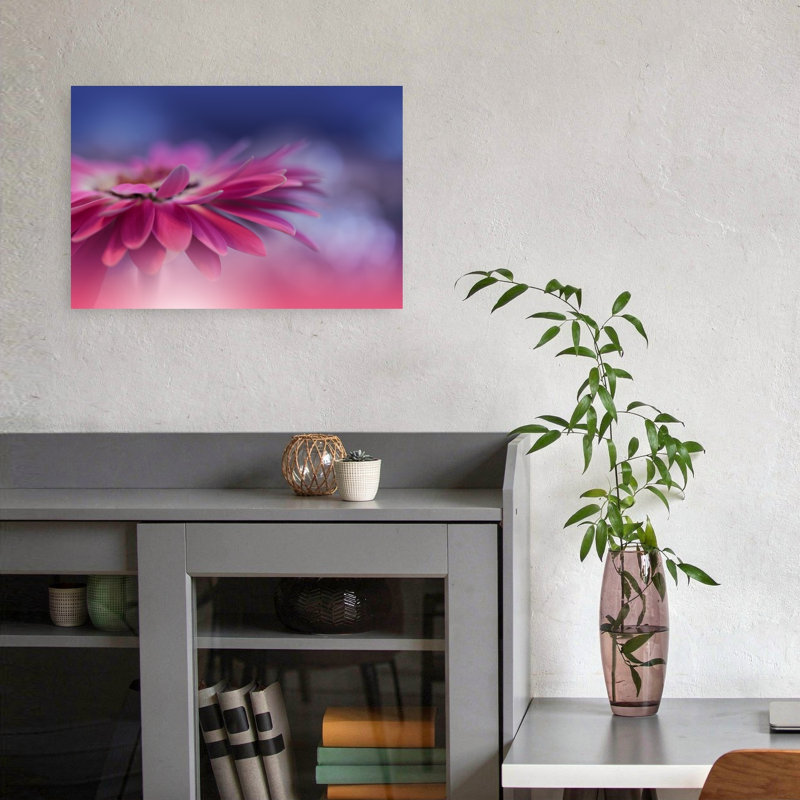 Dreamy Pink Bloom Abstract Delicate Dreamy Flower Nature Wall Art Print by Juliana Nan - Print, 30.48cm H x 45.72cm W