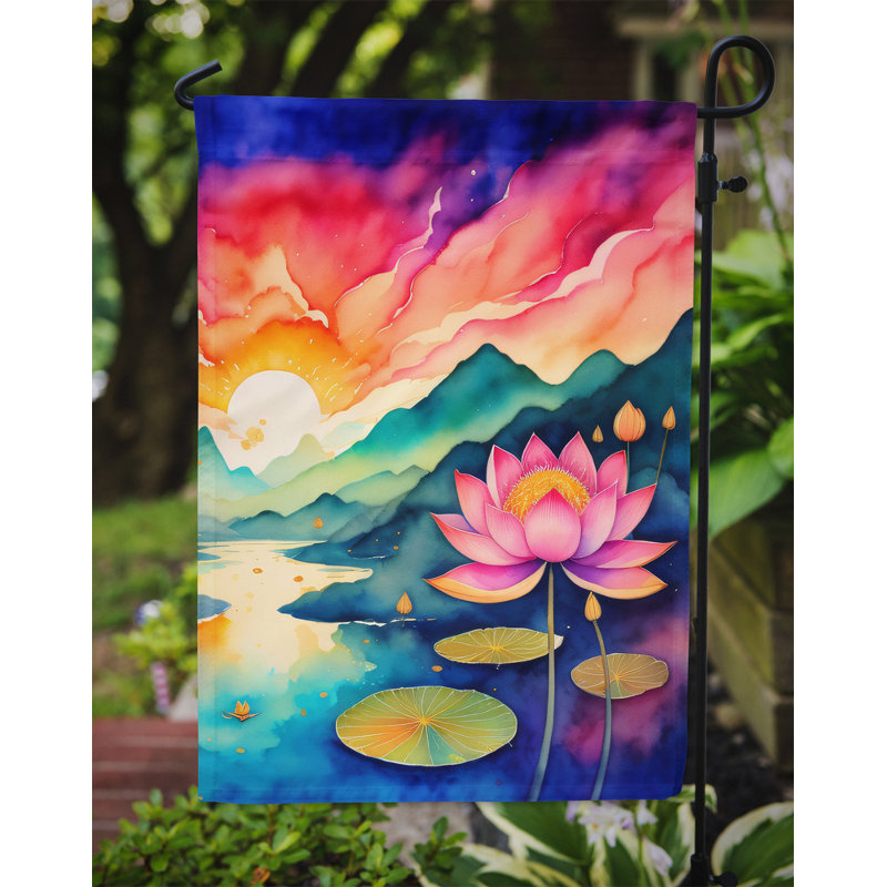 Drapeau de jardin double en polyester H 15,5 po x l 11,25 po