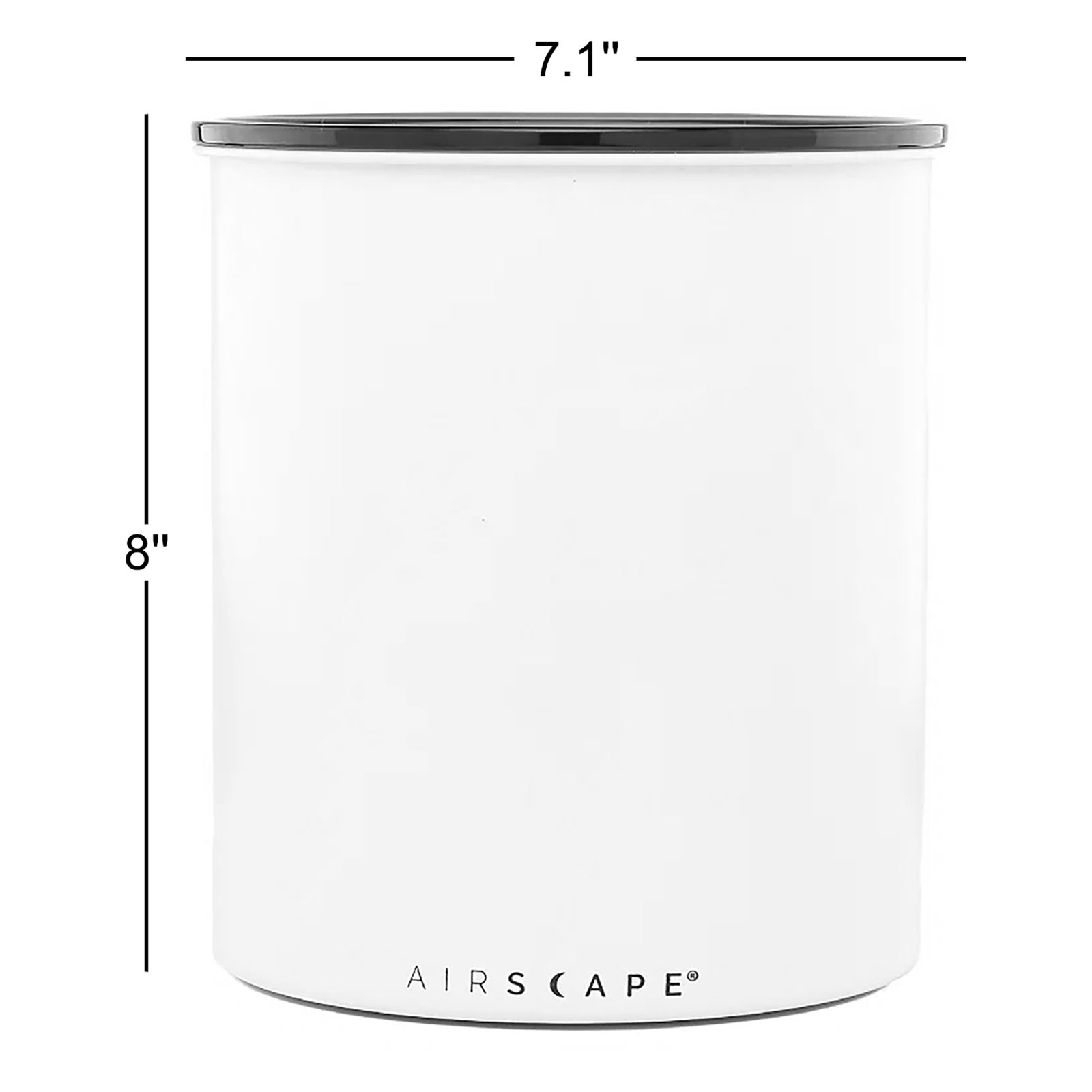 Airscape® Coffee Jar, Matte Gray