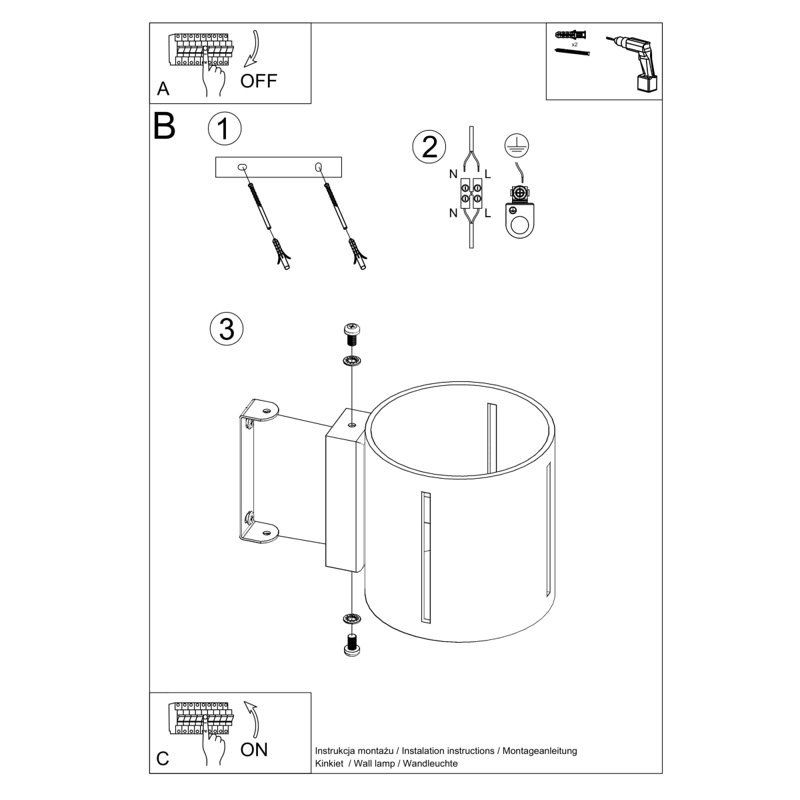 Ymir Up & Downlight, White
