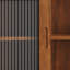Armoire coulissante 35,4 "à 2 portes avec trois niveaux d'espace de rangement, convenant aux salles de bain, cuisines et salles à manger-227457008