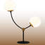 Lampe de table 2 lumières avec 2 abat-jours en verre-2030414393