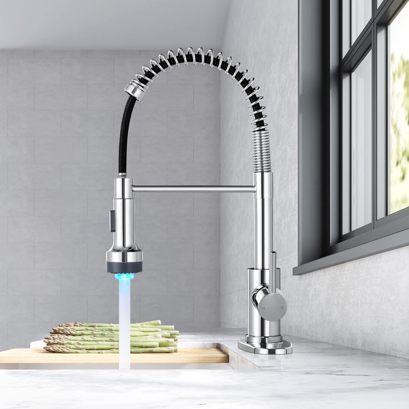 HGN Touch Kitchen Faucet, Polished Chrome