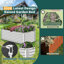 Ensemble de lit de jardin surélevé galvanisé 2Pack Denishia, jardinière en métal-993126020-966953452