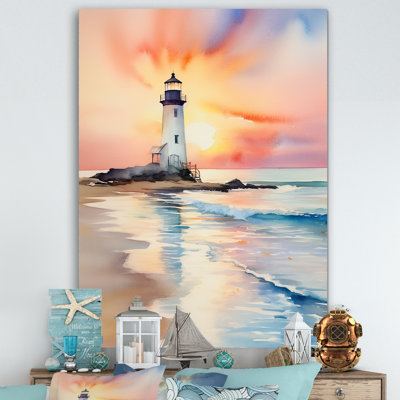 Coucher de soleil sur la plage 2 - Art mural plage