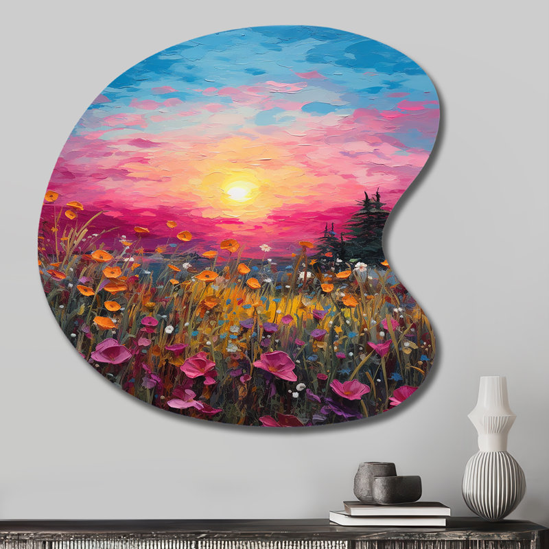 Art mural en métal asymétrique, H 27 po x l 27 po