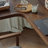 Light walnut L-Shaped Solid Wood desk-108959860-108959864