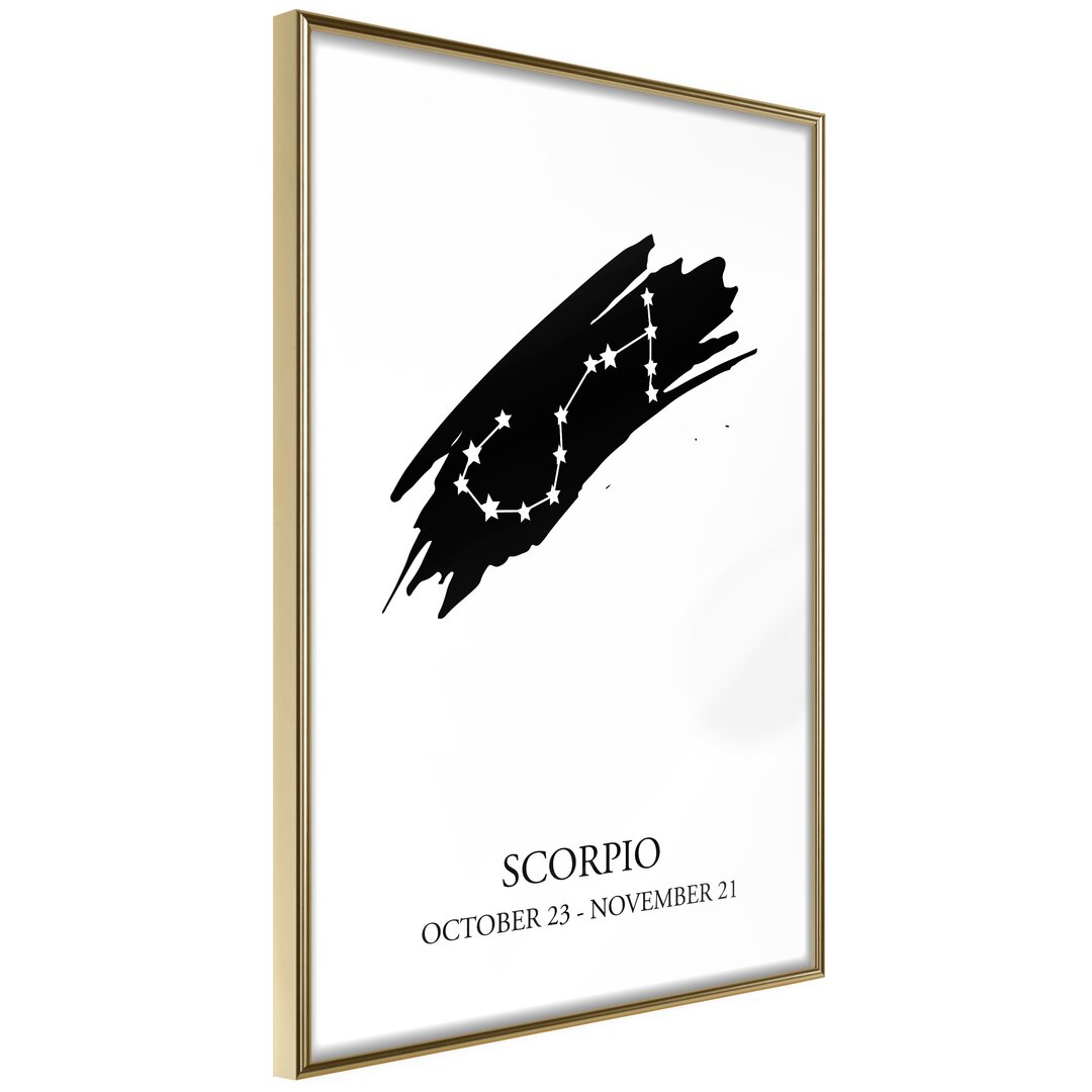 Gerahmtes Poster Scorpio I