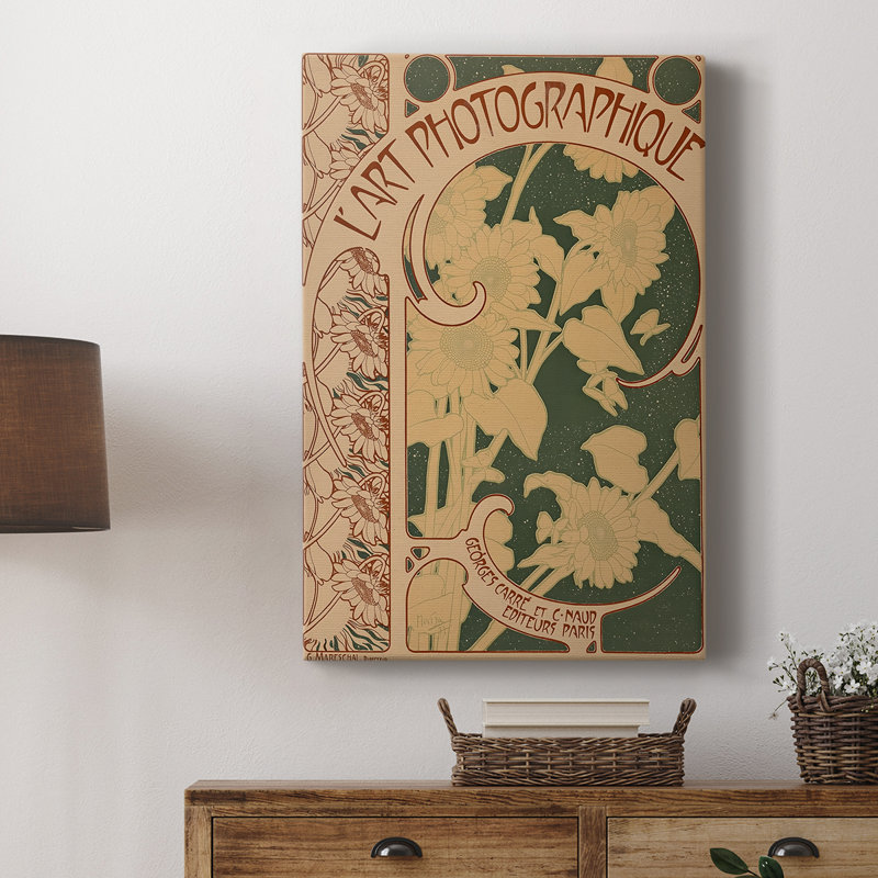 L'Art photographique - Toile tendue avec châssis par Alphonse Mucha, 12 x 18