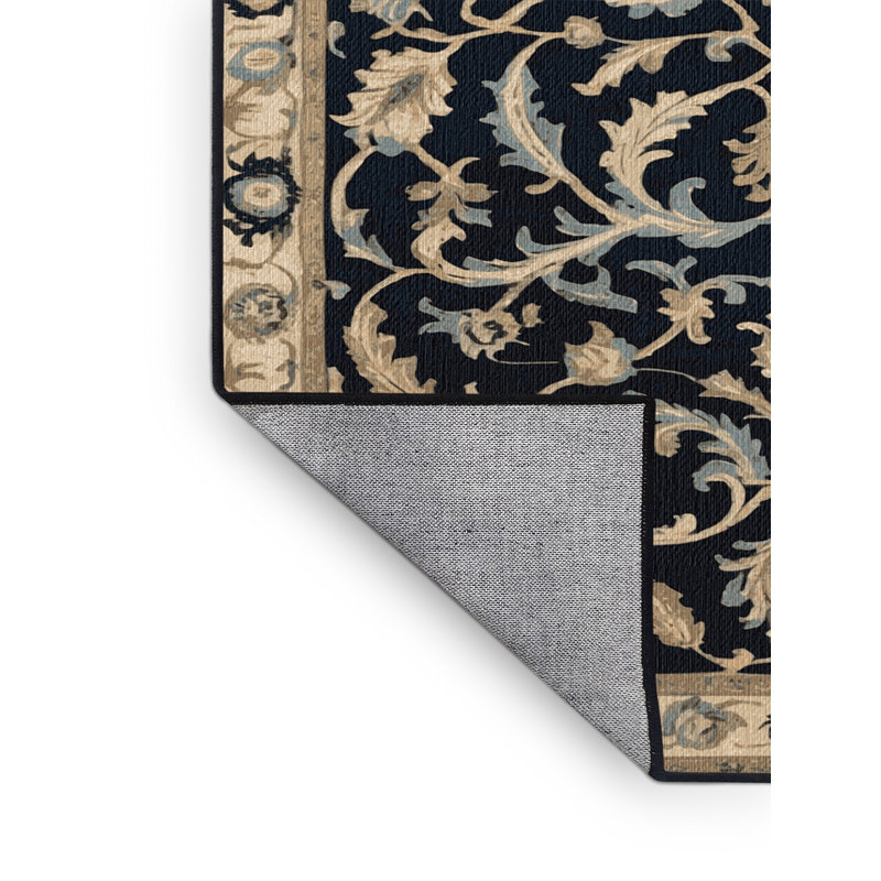  Tapis bord de mer lavable de luxe méditerranéen, Carré 4 pi