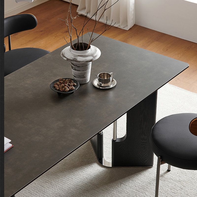 Ensembles de table de salle à manger de style industriel., H 29,53 po x L 70,87 po x l 35,43 po
