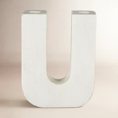 Genuine Marble Candlestick Holder