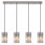 Daubs 4 - Light Brushed Nickel Pendant