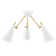 Moxie 3 - Light 18'' Unique/Statement Cone Semi Flush Mount