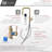 Signature Single Handle Pull Down Kitchen Faucet with Water Tap in Brushed Gold
