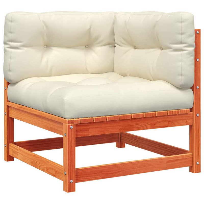 Repose-pieds de patio avec coussin Ophelia & Co.