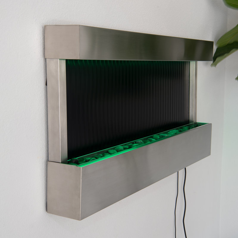 Avalea Weather Resistant Wall Base Fountain with Light