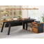 71" Executive Desk With File Cabinet-496068949
