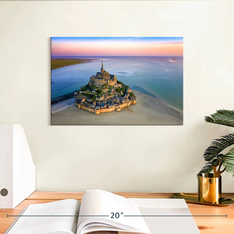Adella Mont St.-Michel, France, Normandie, H 8 po x l 12 po